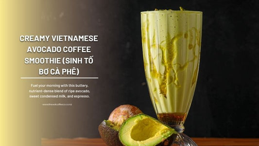 Creamy Vietnamese Avocado Coffee Smoothie (Sinh Tố Bơ Cà Phê)