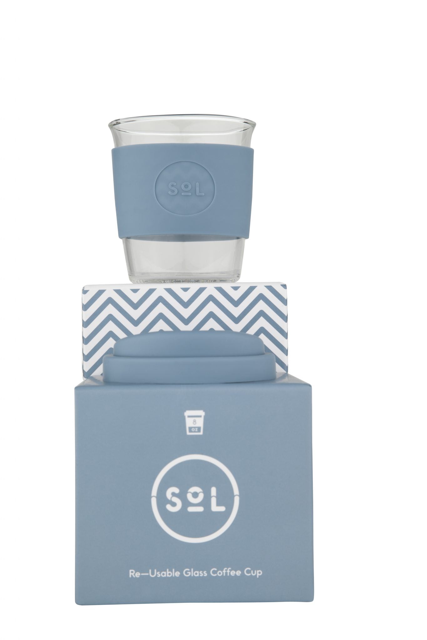 Reusable Coffee Cup - SoL Cups 12oz - Blue Stone image