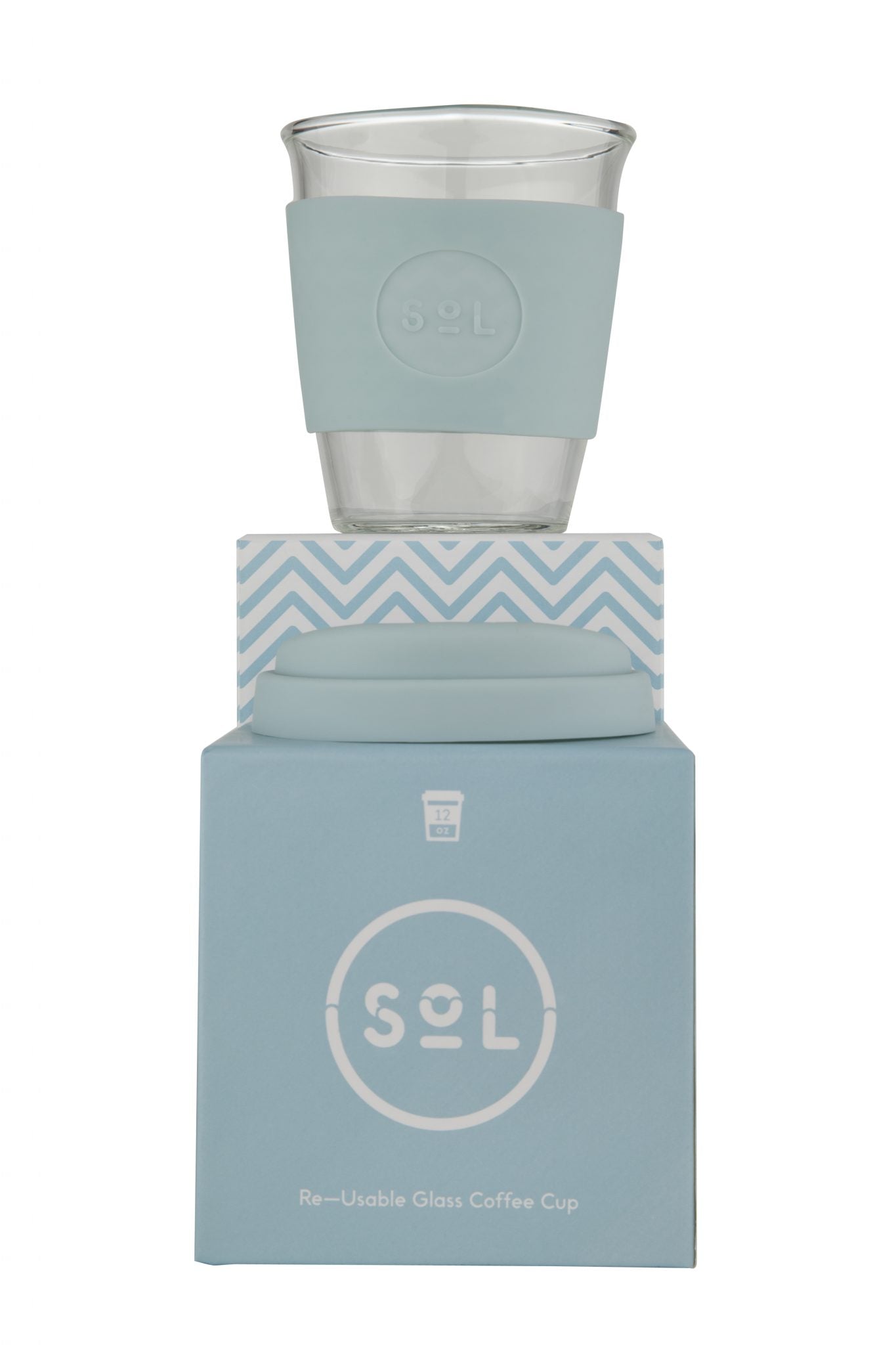 Reusable Coffee Cup - SoL Cups 12oz - Cool Cyan image